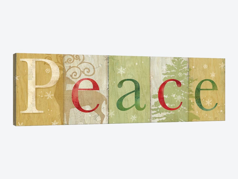 Peace Rustic Sign II by Cynthia Coulter 1-piece Art Print