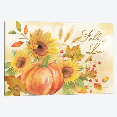 Welcome Fall - Fall in Love Canvas Print #CYN141} by Cynthia Coulter Canvas Wall Art