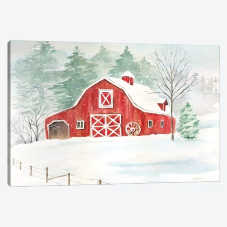 Winter Farmhouse Canvas Print #CYN149} by Cynthia Coulter Canvas Art
