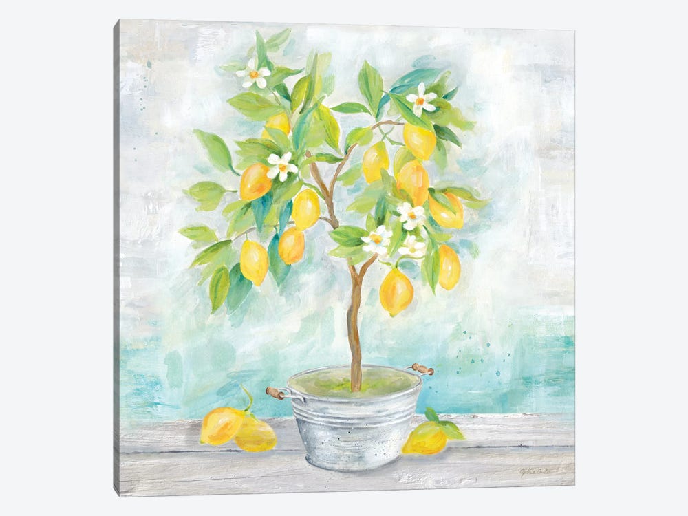 Country Lemon Tree by Cynthia Coulter 1-piece Art Print