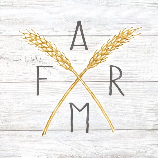 Modern Farmhouse Décor: Farmhouse Stamp Wheat by Cynthia Coulter