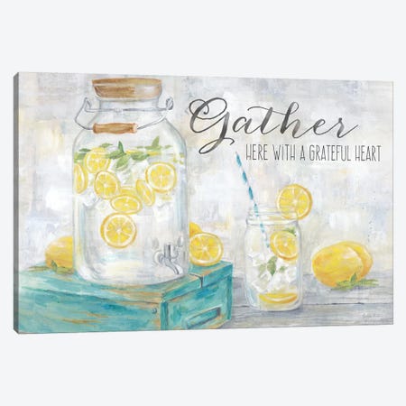 Gather Here Country Lemons Landscape Canvas Print #CYN159} by Cynthia Coulter Canvas Print