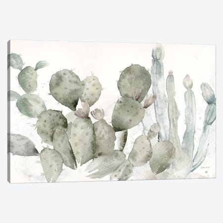 Cactus Garden Landscape Black & White Canvas Print #CYN15} by Cynthia Coulter Canvas Artwork