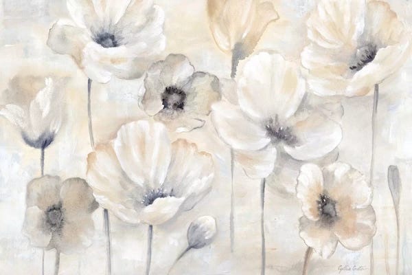 Nature Close-Ups: Gray Poppy Garden Landscape by Cynthia Coulter