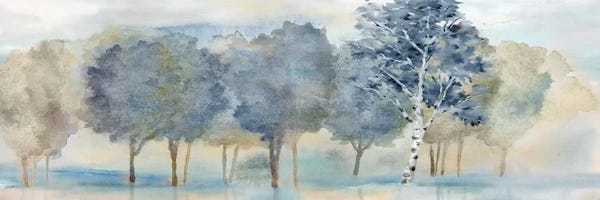 Roaring Brook Art: Treeline Reflection Panel by Cynthia Coulter