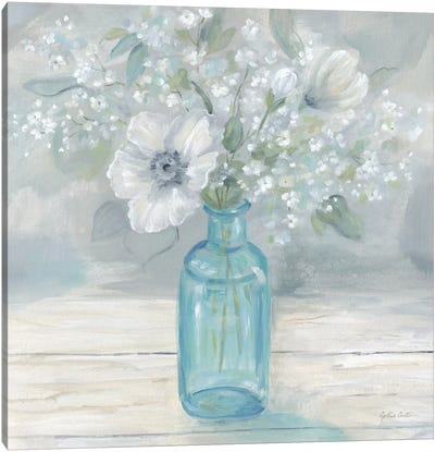 Vintage Jar Bouquet II Canvas Art Print - Cynthia Coulter