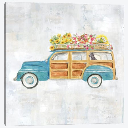 Vintage Station Wagon Canvas Print #CYN169} by Cynthia Coulter Canvas Wall Art