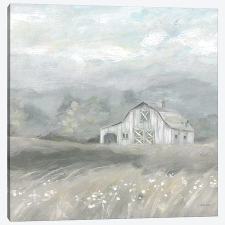 Country Meadow Farmhouse Neutral Canvas Print #CYN173} by Cynthia Coulter Art Print