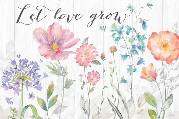 Typography: Farmhouse Botanical Garden Sentiment by Cynthia Coulter