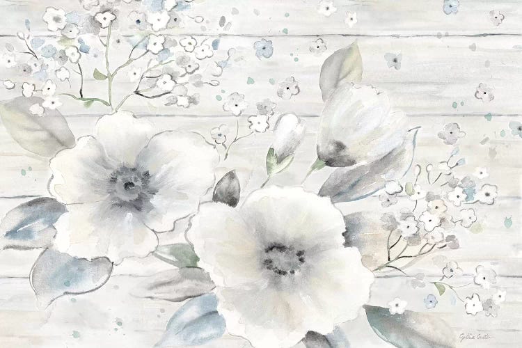 Vintage Bouquet on Wood landscape by Cynthia Coulter wall art