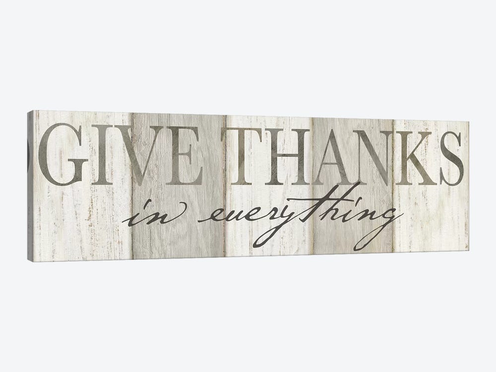 Give Thanks Neutral panel by Cynthia Coulter 1-piece Canvas Wall Art