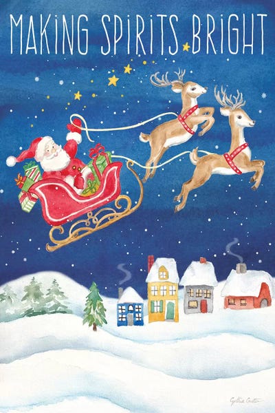 Christmas Signs & Sentiments: Making Spirits Bright portrait by Cynthia Coulter