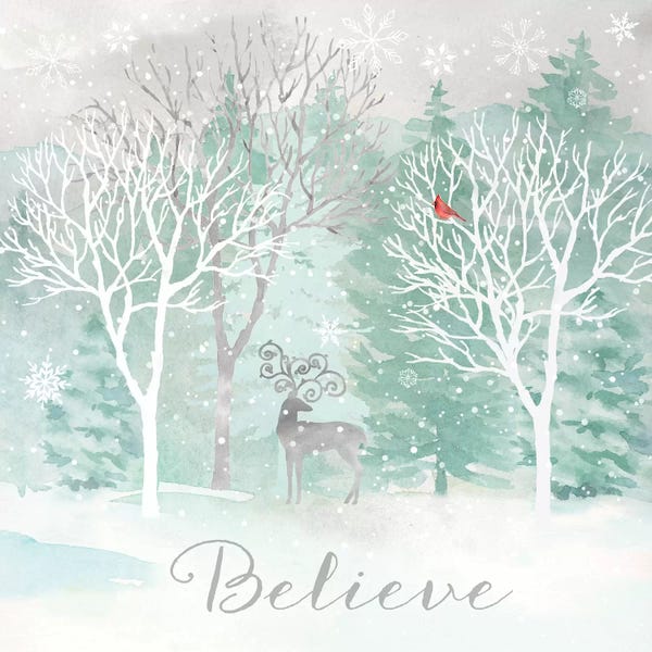 Christmas Signs & Sentiments: Peace on Earth Silver I by Cynthia Coulter