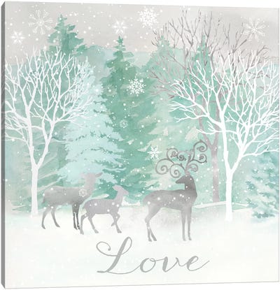 Peace on Earth Silver III Canvas Art Print - Cynthia Coulter
