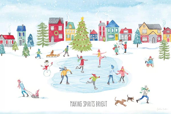 Vintage Christmas: Vintage Holiday Cheer landscape by Cynthia Coulter