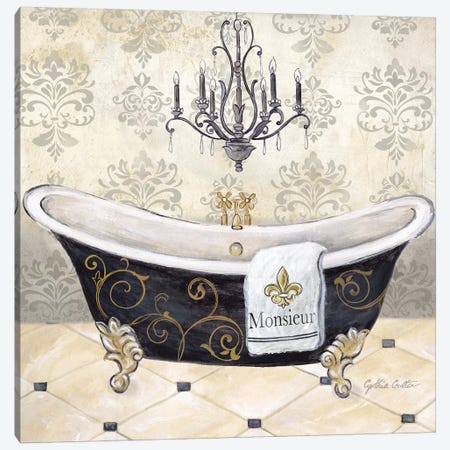 His & Hers Tub II Canvas Print #CYN232} by Cynthia Coulter Canvas Wall Art