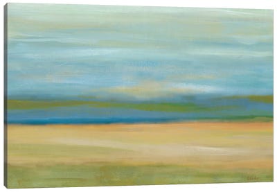 Horizon Field Canvas Art Print - Abstract Watercolor Art