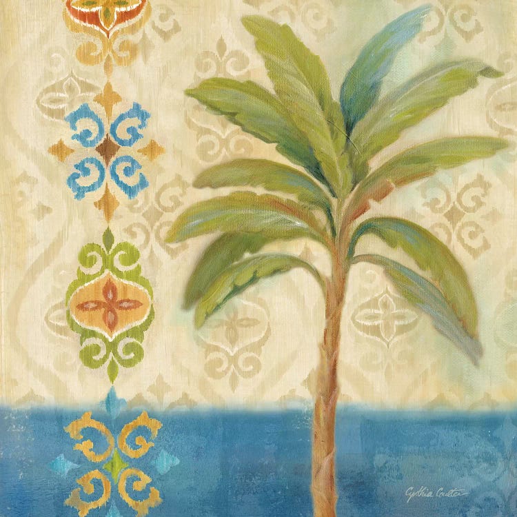 Ikat Palm I by Cynthia Coulter wall art