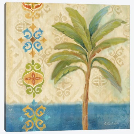 Ikat Palm I Canvas Print #CYN235} by Cynthia Coulter Canvas Art Print