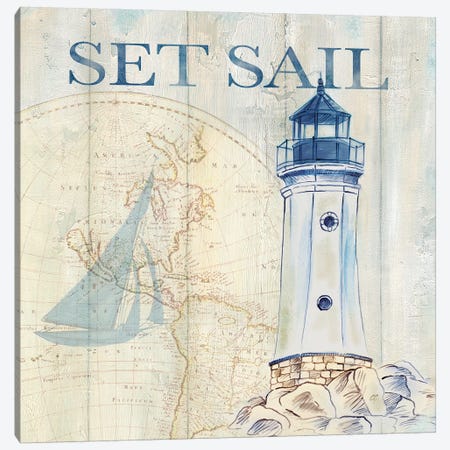 Sail Away I Canvas Print #CYN239} by Cynthia Coulter Canvas Artwork