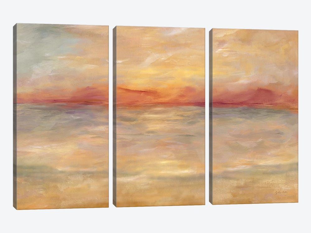 Sunrise Reflections Landscape by Cynthia Coulter 3-piece Canvas Wall Art
