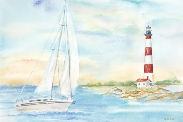 Lighthouses: East Coast Lighthouse landscape II by Cynthia Coulter