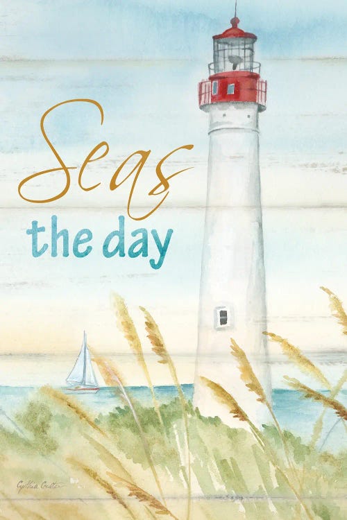 East Coast Lighthouse portrait II-Seas the day