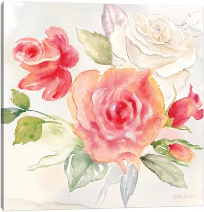 Garden Roses II Canvas Art Print - Cynthia Coulter