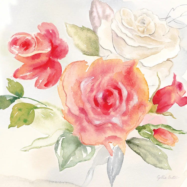 Garden Roses II by Cynthia Coulter wall art