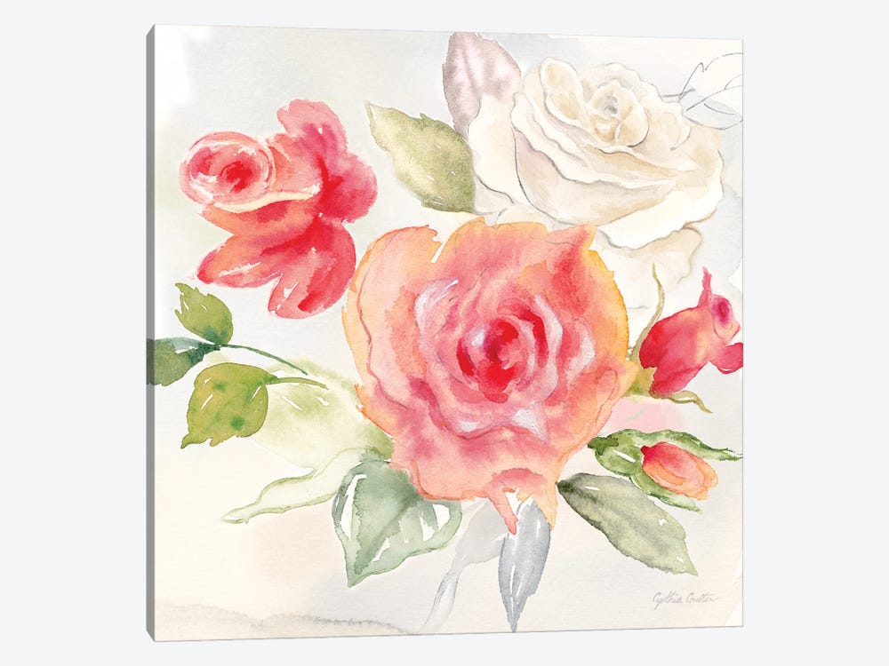Garden Roses II by Cynthia Coulter 1-piece Art Print