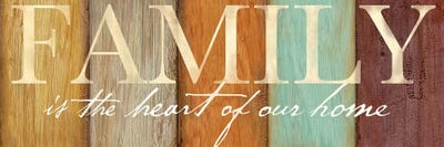 Family Sentiment Sign I Spice by Cynthia Coulter framed canvas print