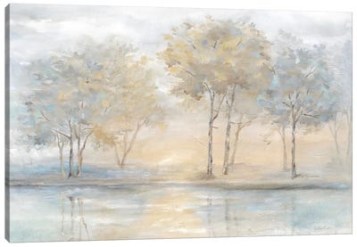 Serene Scene Trees landscape Canvas Art Print