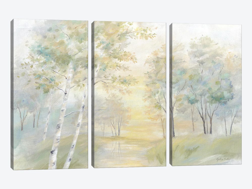 Sunny Glow Landscape by Cynthia Coulter 3-piece Art Print