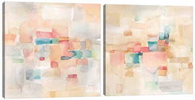 Desert Dreams Diptych Canvas Art Print - Art Sets | Triptych & Diptych Wall Art