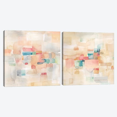 Desert Dreams Diptych Canvas Print Set #CYN2HSET002} by Cynthia Coulter Canvas Wall Art