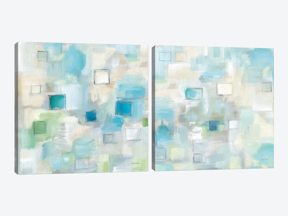 Grid Ensemble Diptych by Cynthia Coulter 2-piece Canvas Print