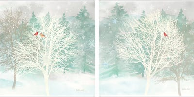 Winter Wonder Diptych by Cynthia Coulter wall art