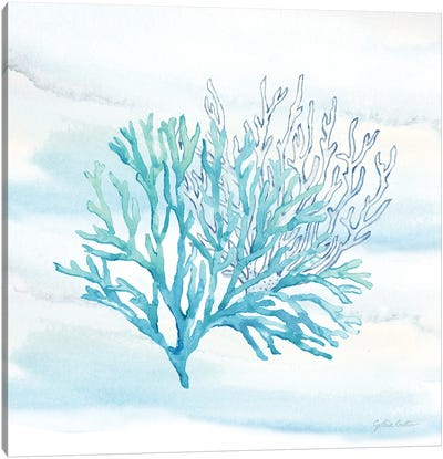 Great Blue Sea X Canvas Art Print - Coral Art