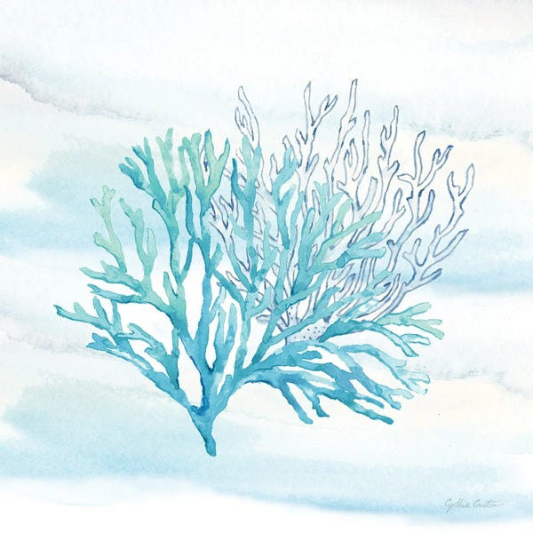 Coral: Great Blue Sea X by Cynthia Coulter