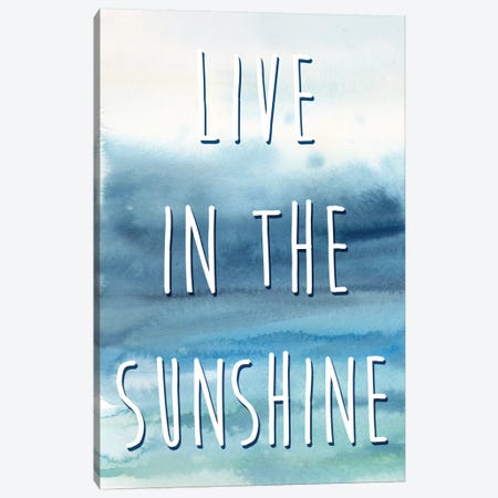 Live In The Sunshine Panel I Canvas Print #CYN35} by Cynthia Coulter Canvas Artwork