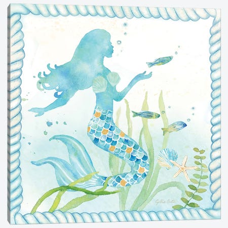 Mermaid Dreams III Canvas Print #CYN41} by Cynthia Coulter Canvas Wall Art