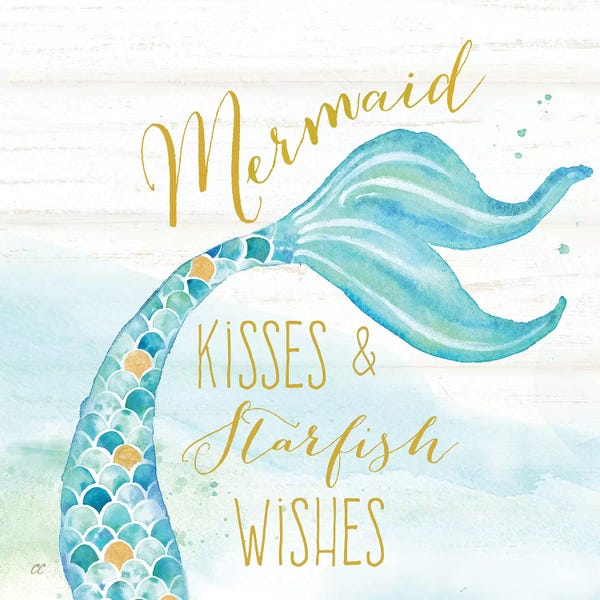 Kids Nautical Art: Mermaid Tale II by Cynthia Coulter