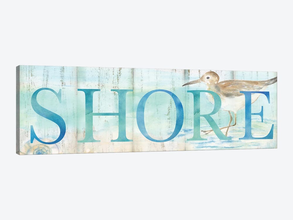 Shore Sandpiper Sign by Cynthia Coulter 1-piece Canvas Art
