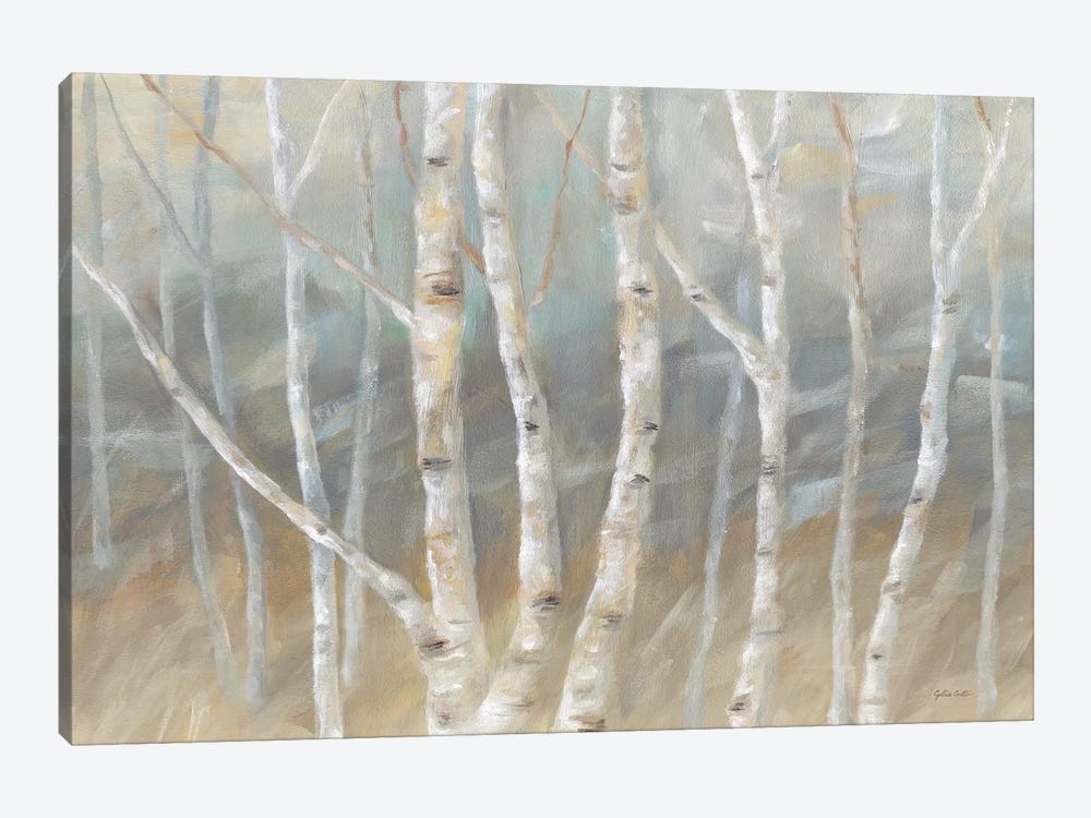 Silver Birch Landscape by Cynthia Coulter 1-piece Canvas Art Print