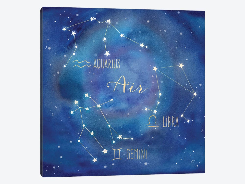Star Sign Air by Cynthia Coulter 1-piece Canvas Art Print