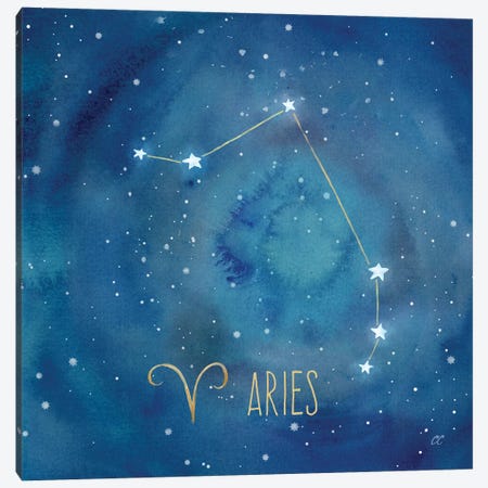 Star Sign Aries Canvas Print #CYN77} by Cynthia Coulter Canvas Art