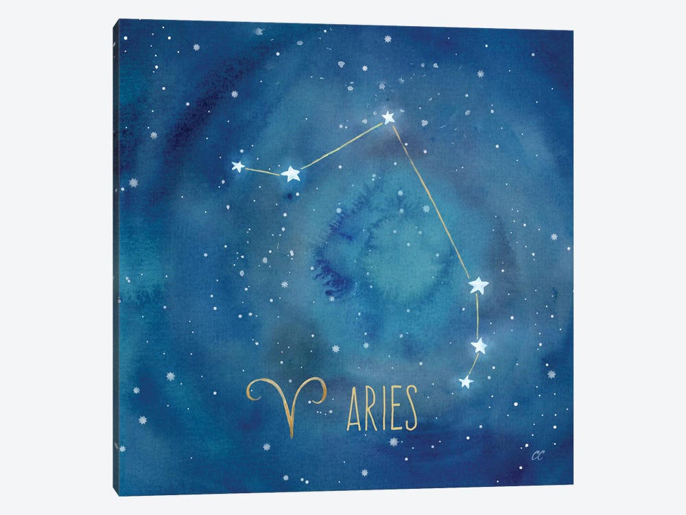 Star Sign Aries by Cynthia Coulter 1-piece Canvas Print