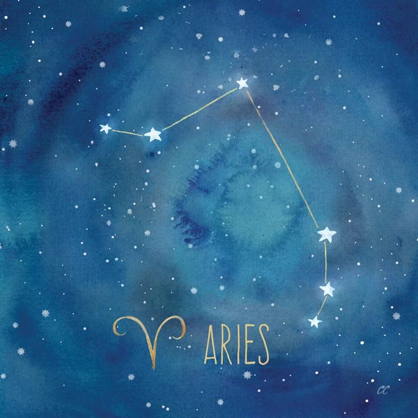 Kids Astronomy & Space Art: Star Sign Aries by Cynthia Coulter