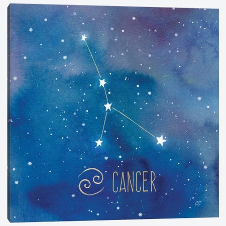 Star Sign Cancer Canvas Print #CYN78} by Cynthia Coulter Canvas Art Print