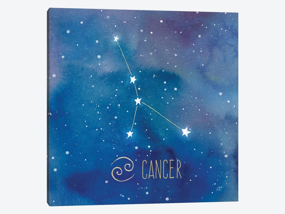 Star Sign Cancer by Cynthia Coulter 1-piece Canvas Wall Art